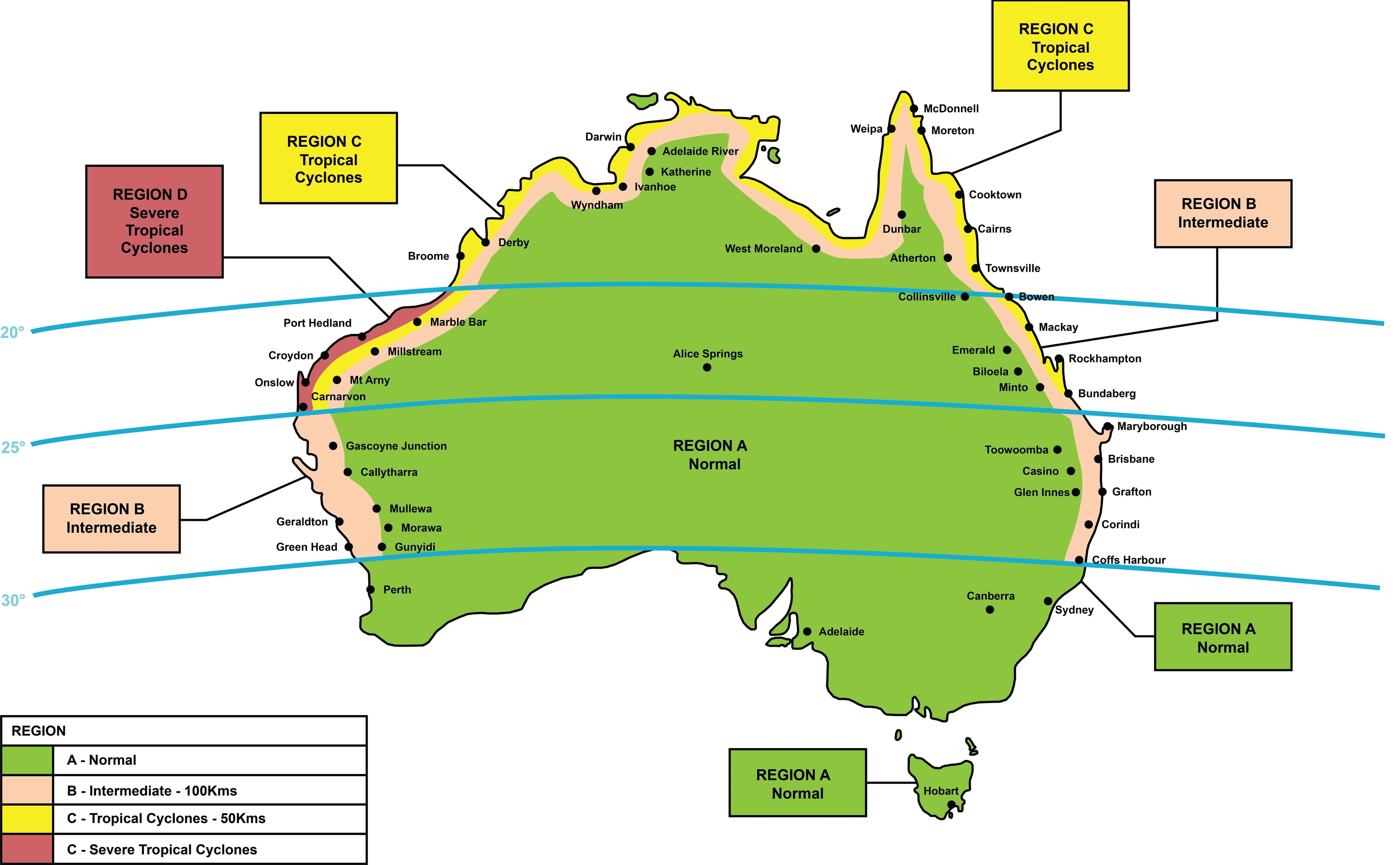 Australia Cyclone Map