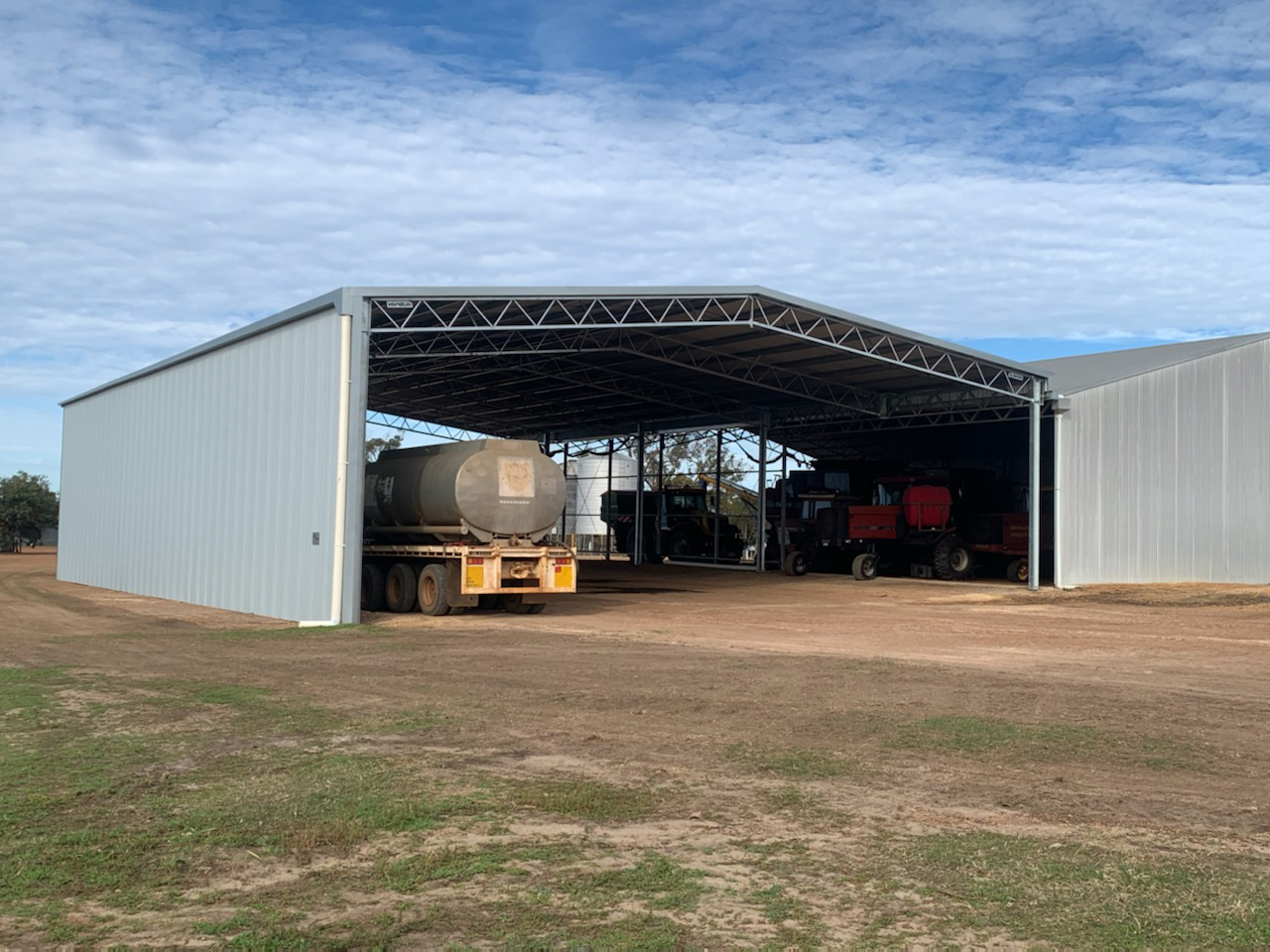 Machinery sheds