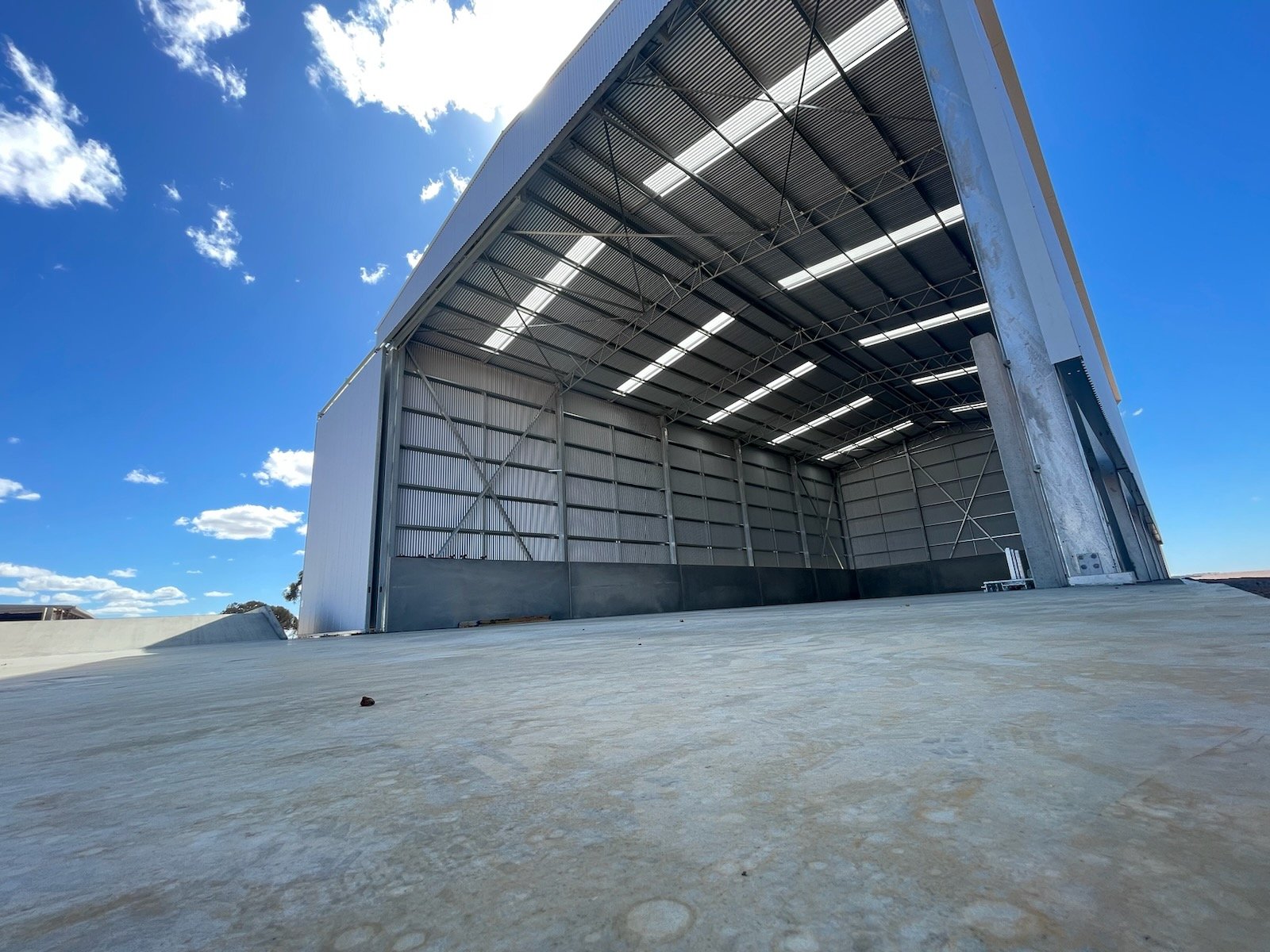 Large industrial sheds