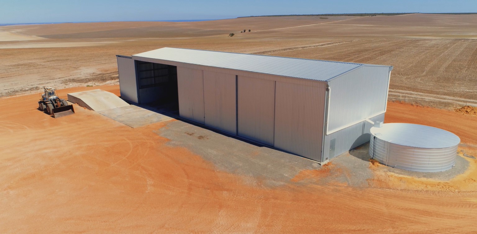 Fertiliser shed