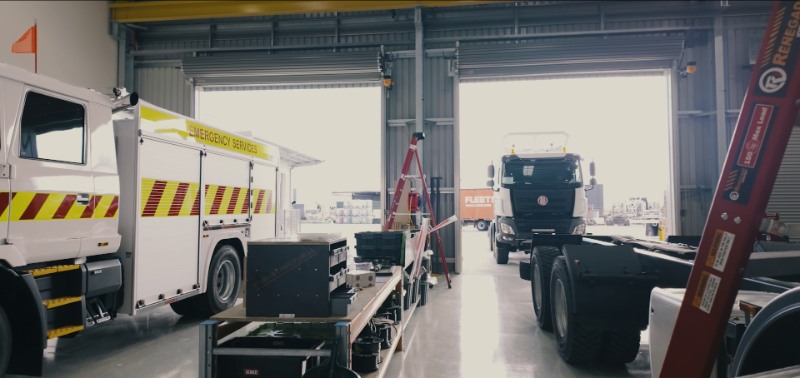 Auspan Heavy Vehicle Workshops Industrial Heavy Vehicle Workshop Offroad Trucks Bay 2 no logo