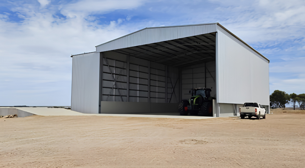AUSPAN Expanded In-House Capability AUSPAN farm sheds with in-house cement capability